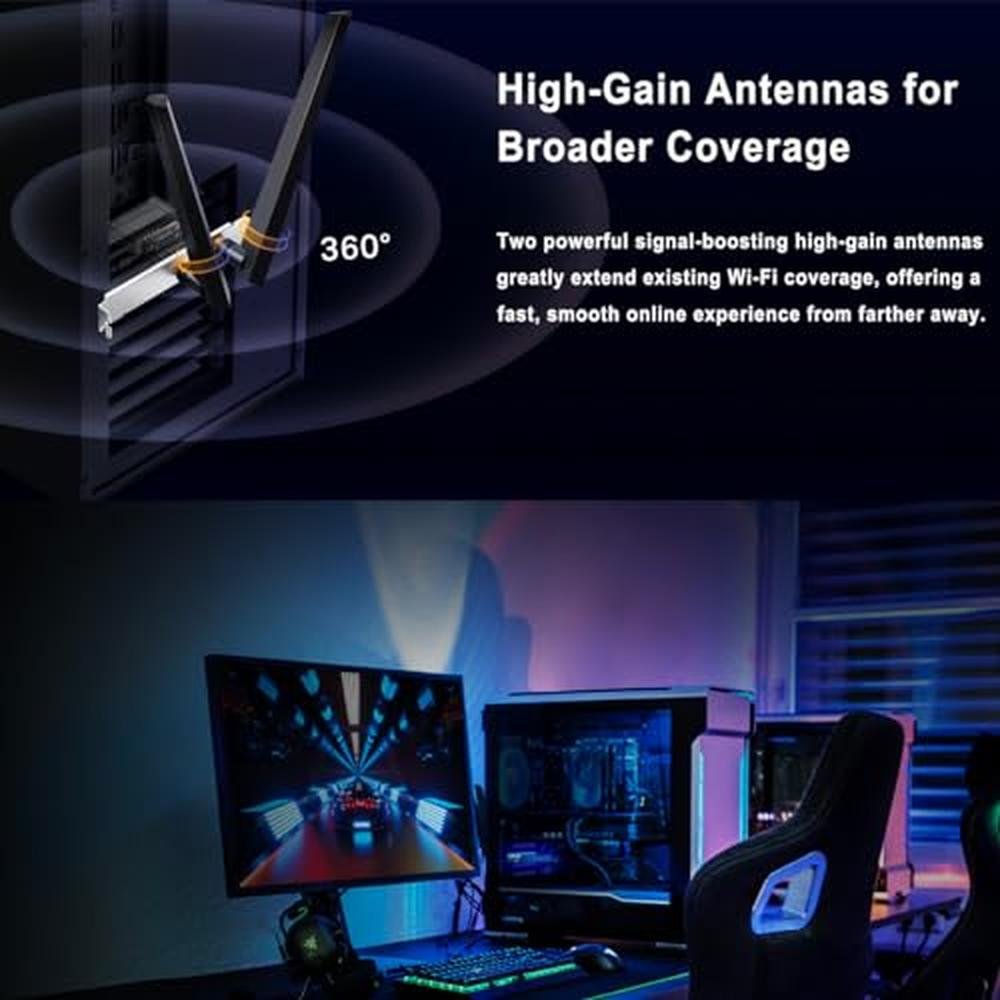 WiFi 7 PCIE Card: OKN BE200 Tri-Band 4K QAM 320MHz – Packaging