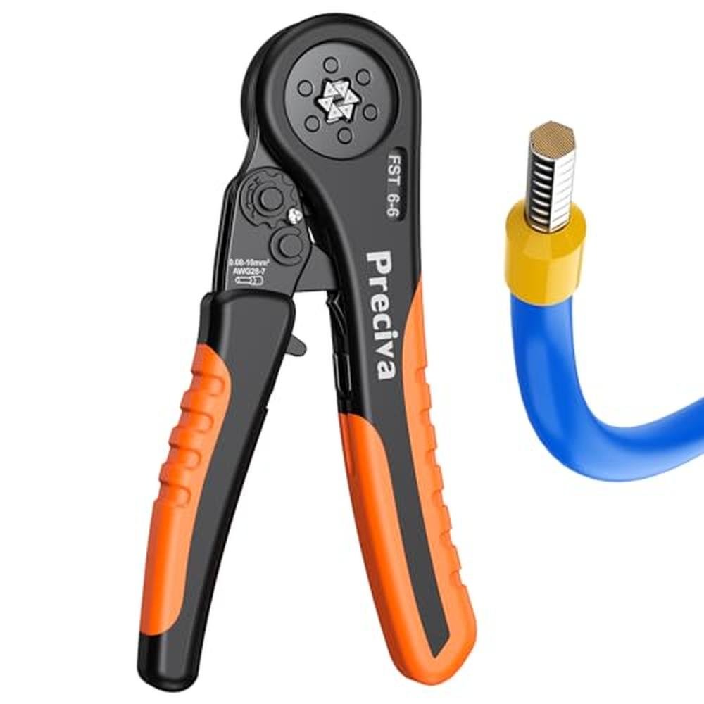 Crimping Tool: Preciva Hexagonal Ferrule Crimping Tool AWG – Front View