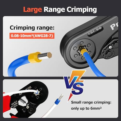 Crimping Tool: Preciva Hexagonal Ferrule Crimping Tool AWG – Side View