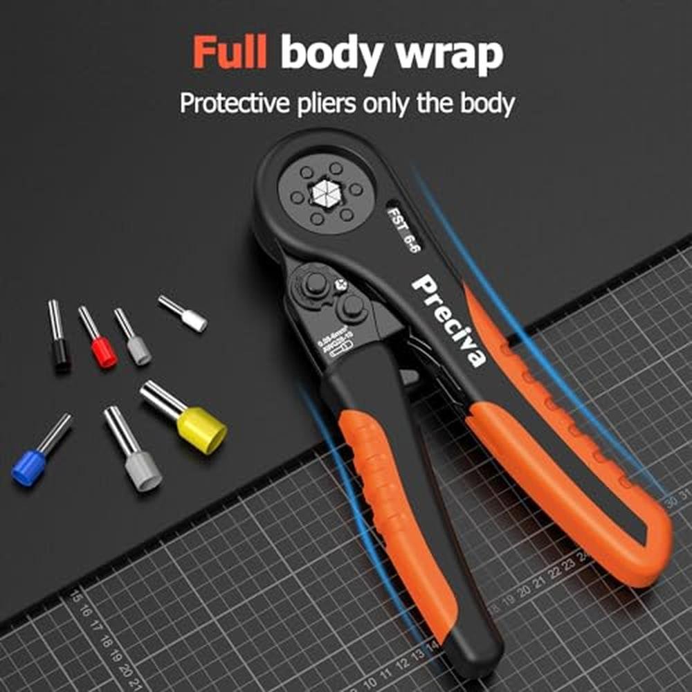 Crimping Tool: Preciva Hexagonal Ferrule Crimping Tool AWG – Close-up Detail