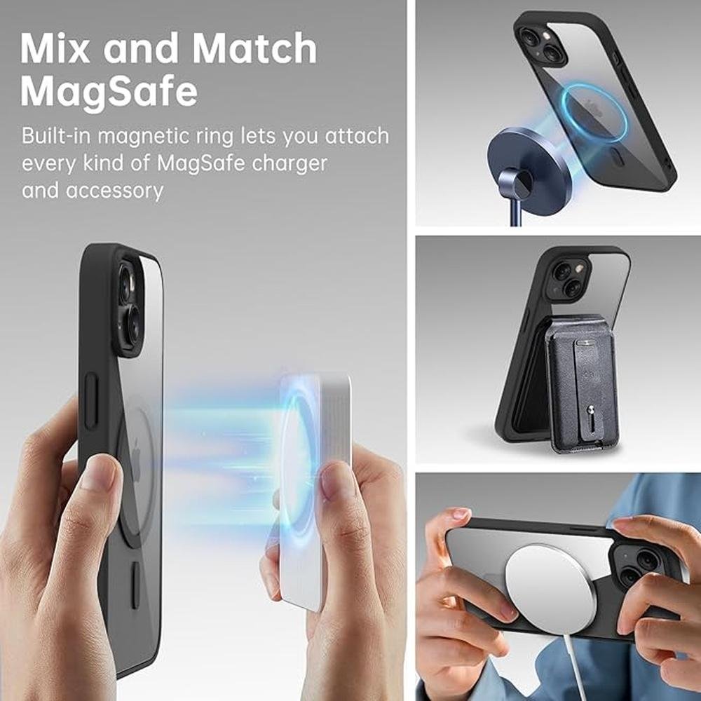 oakxco for iPhone 13 Case Clear Magnetic Compatible with – Side View