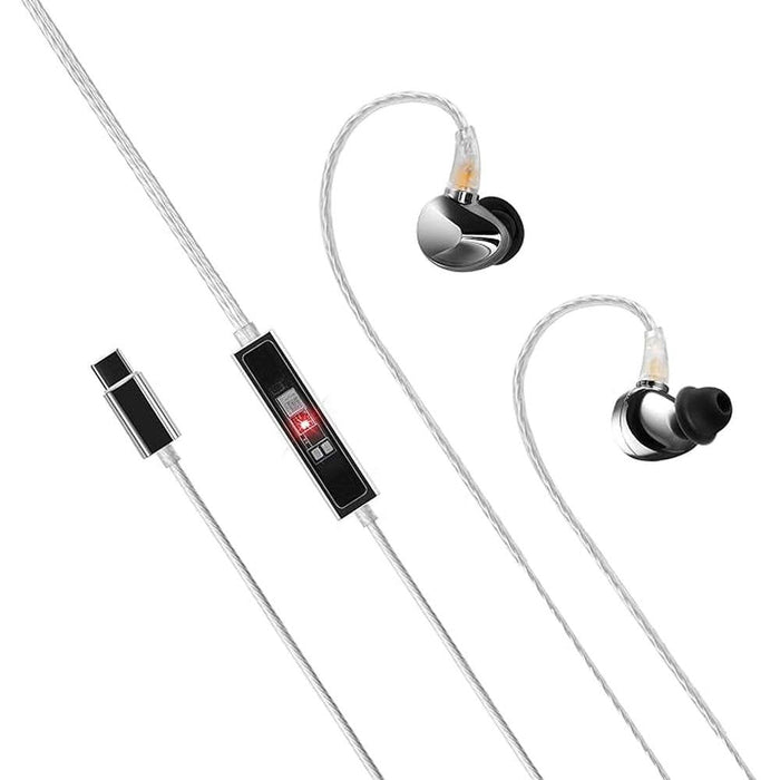 NHB15 USB C Earphones in-Ear Earbuds with DAC True Lossless – Front View