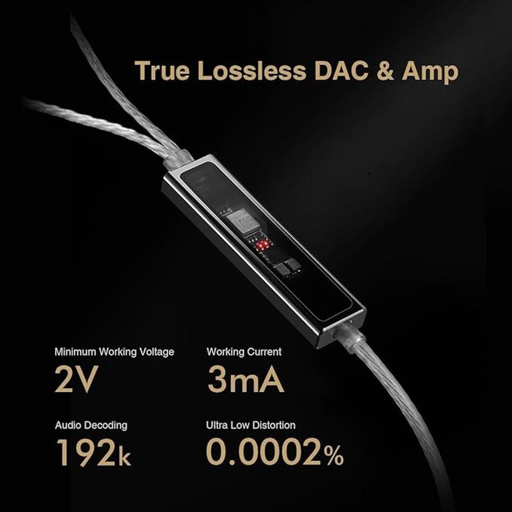 NHB15 USB C Earphones in-Ear Earbuds with DAC True Lossless – In Use