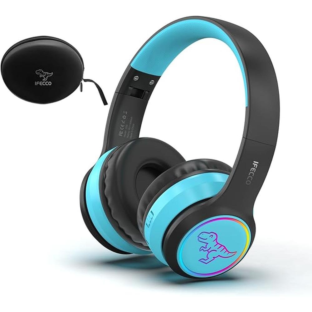 IFECCO Wireless Kids Boys Headphones with Microphone – Front View