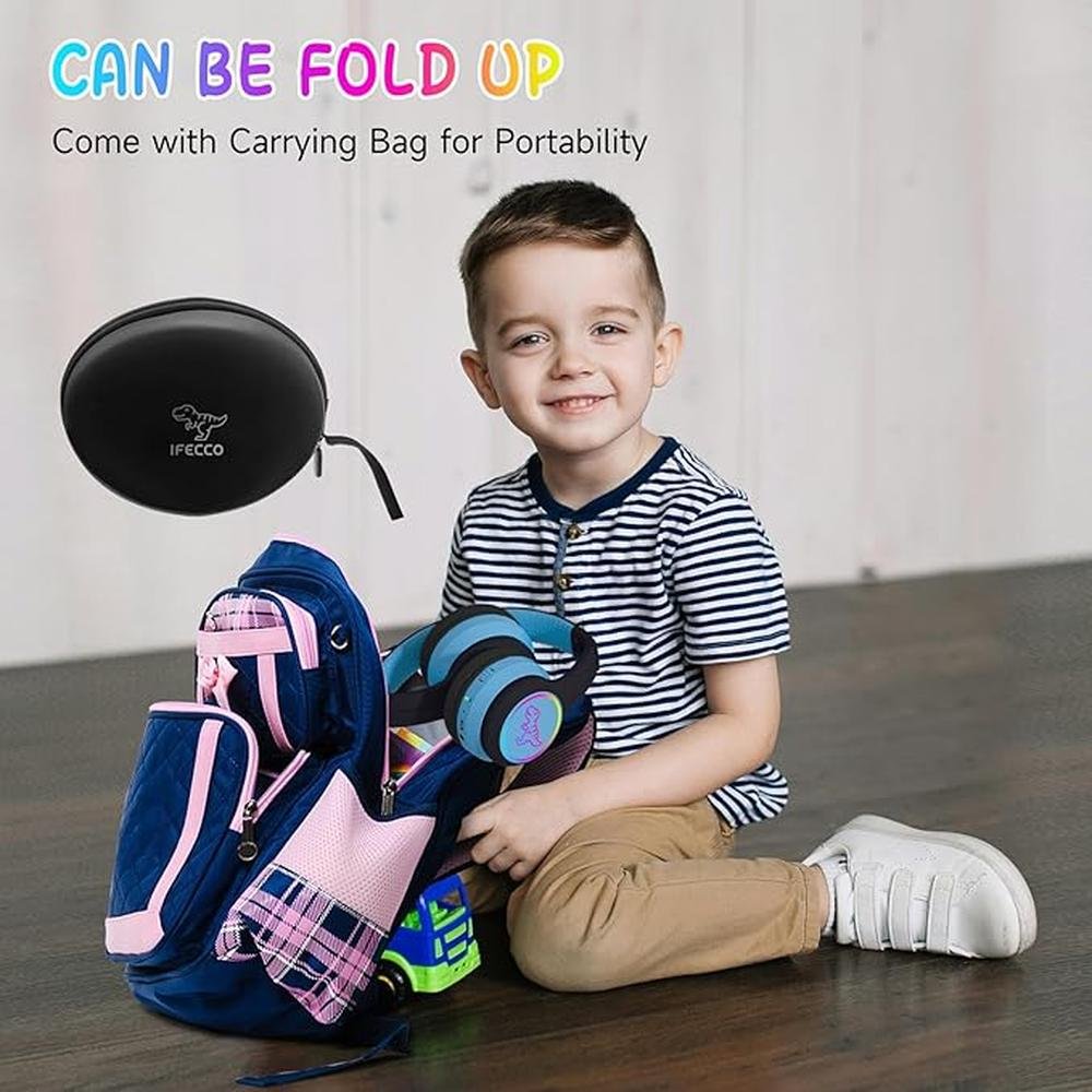IFECCO Wireless Kids Boys Headphones with Microphone – Close-up Detail