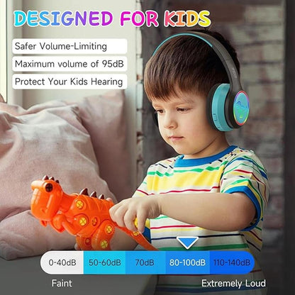 IFECCO Wireless Kids Boys Headphones with Microphone – In Use