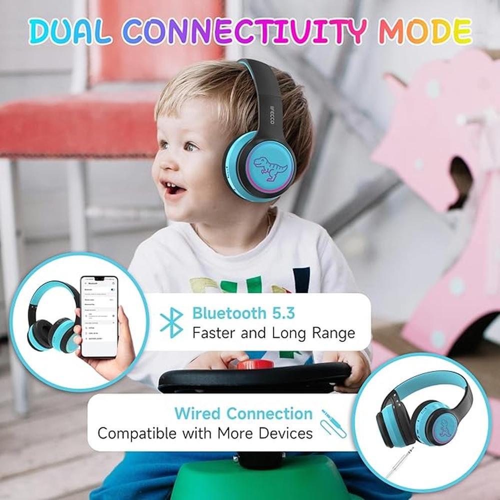 IFECCO Wireless Kids Boys Headphones with Microphone – Packaging