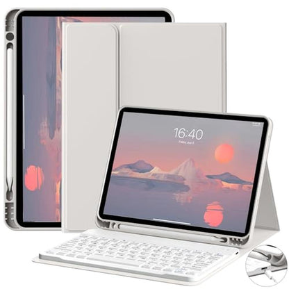 Keyboard iPad: GKABXY Detachable Bluetooth Wireless – Front View