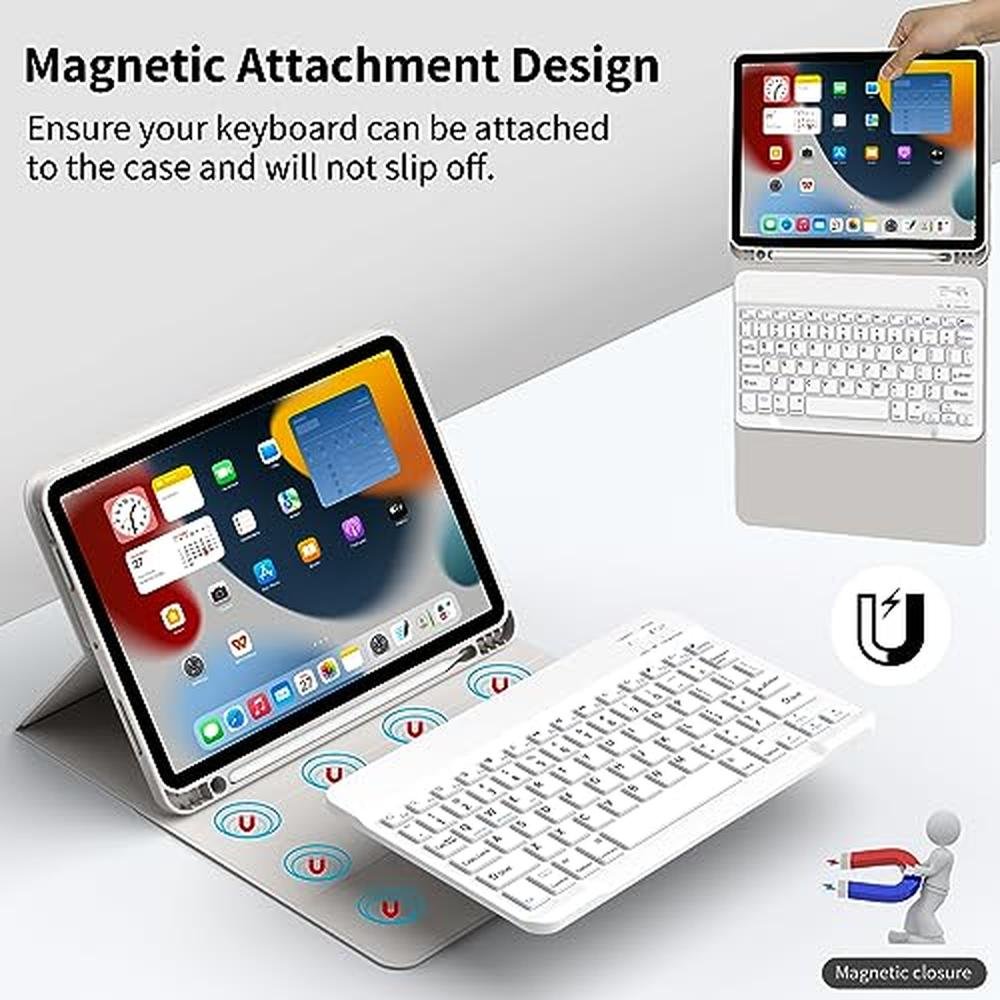 Keyboard iPad: GKABXY Detachable Bluetooth Wireless – In Use