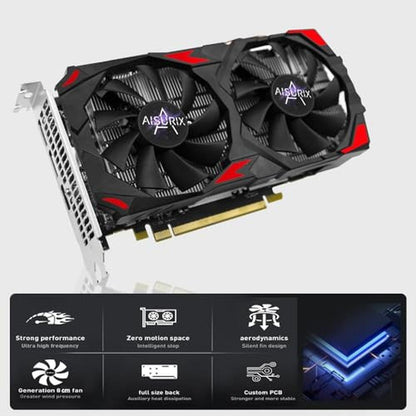 Gaming Kelinx: Kelinx AISURIX RX 580 Graphics Card 8GB GDDR5 – Close-up Detail