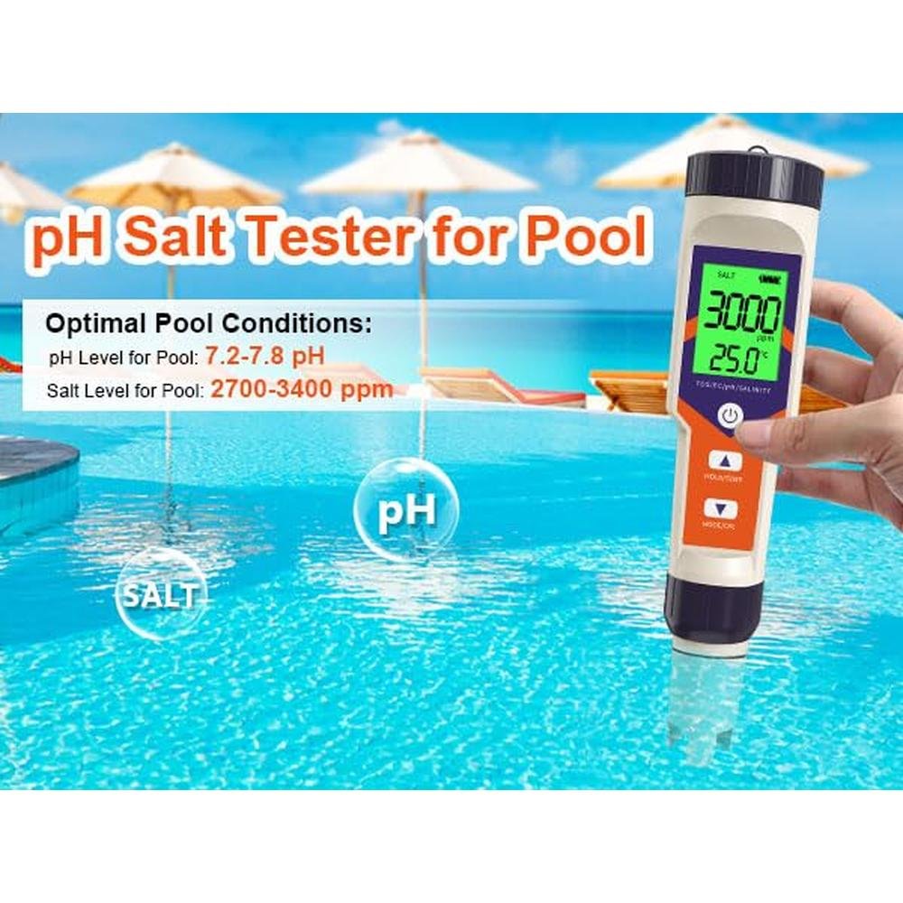 Precision Water Testing: GISNPA 5-in-1 PH Meter for Water – In Use