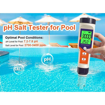 Precision Water Testing: GISNPA 5-in-1 PH Meter for Water – In Use