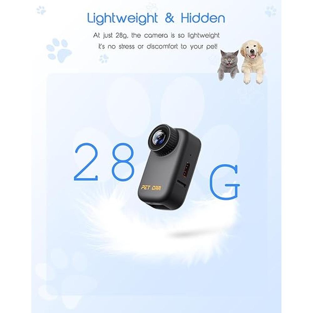 Yolansin 4K Cat Collar Camera – Side View