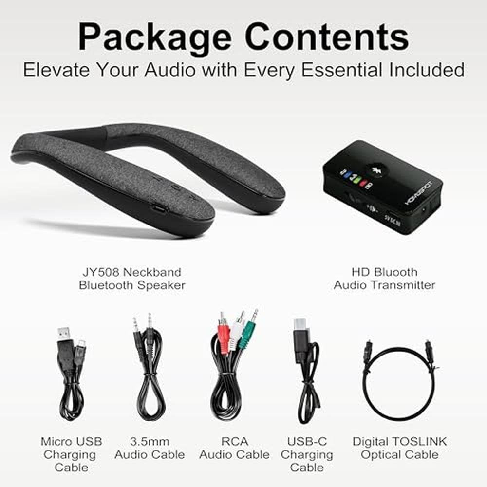HomeSpot Wireless Neckband Speaker – Side View