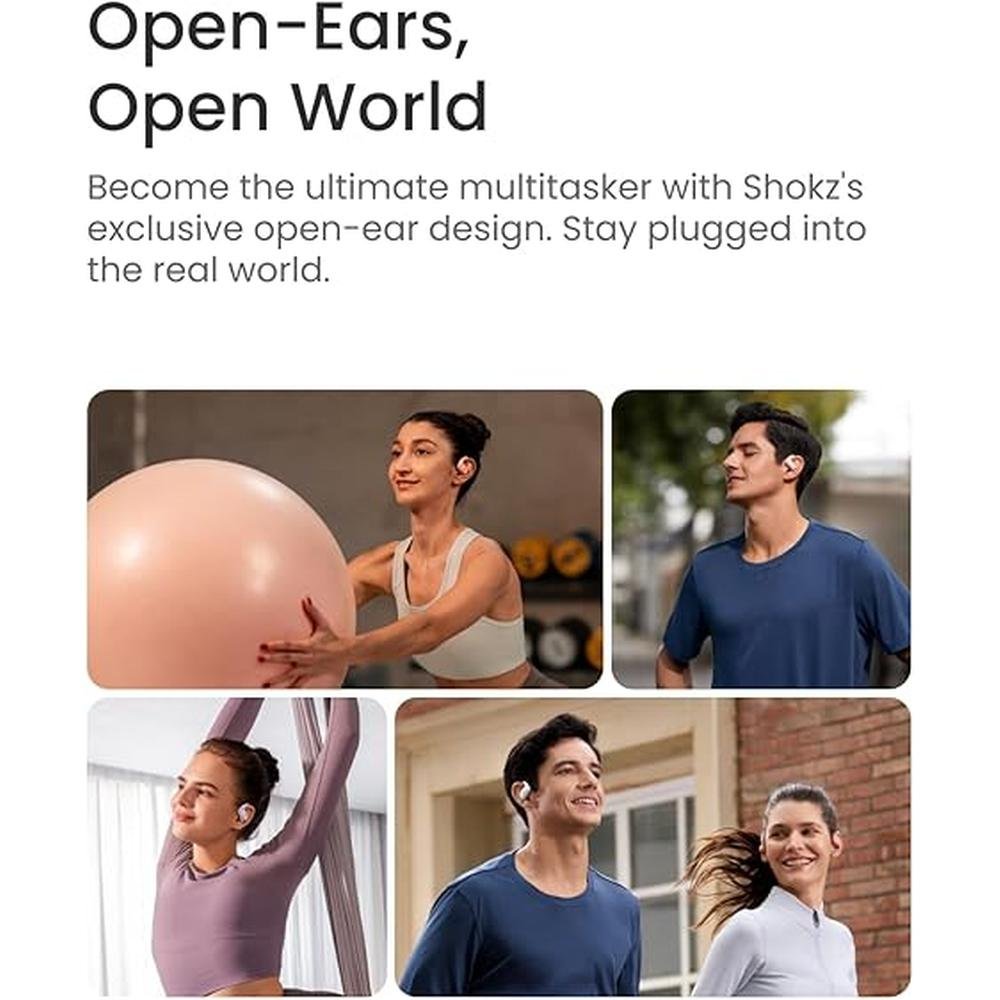 Shokz OpenFit: Premium Open-Ear Headphones – Side View