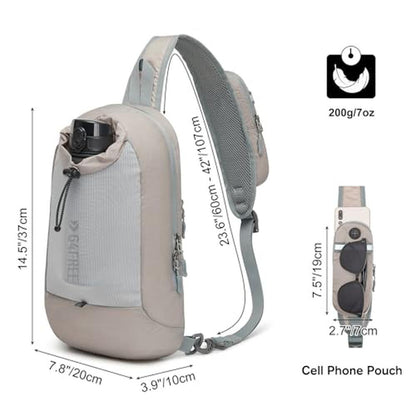 G4Free Sling Bag: Premium RFID Blocking Crossbody Backpack – In Use