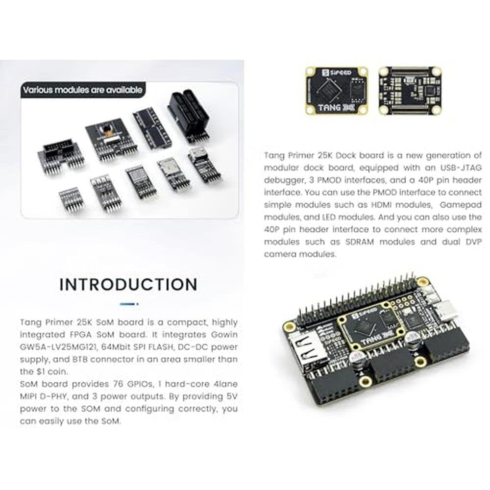 25k youyeetoo: Sipeed Tang Primer 25K Dock FPGA Development – Close-up Detail