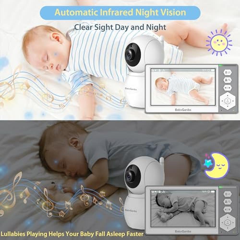 Baby Ganibs 4.3'' Video Baby Monitor with Long Range – In Use