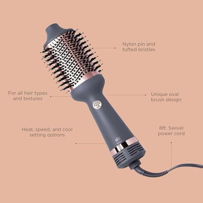 Brush Hair: Hairitage Volumizing One Step Blow Dry Brush – Close-up Detail