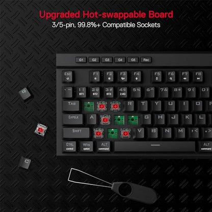 Redragon K580 PRO Wireless RGB Gaming Keyboard – Side View