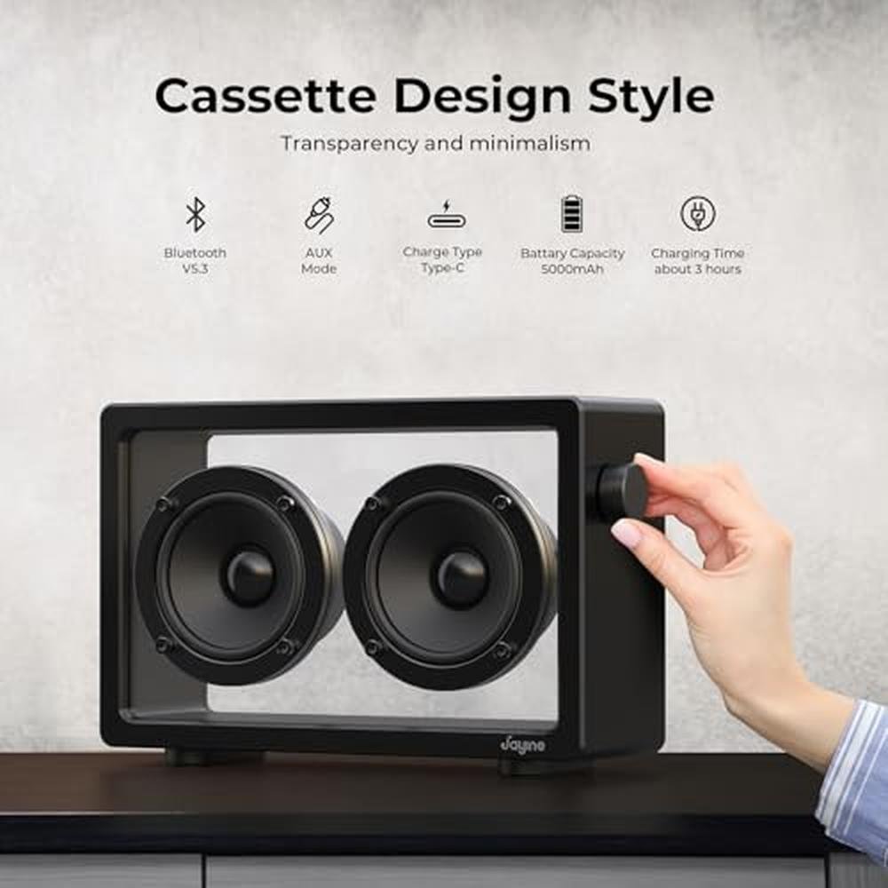 Bluetooth Jayine: JAYINE Cassette Portable Bluetooth – In Use