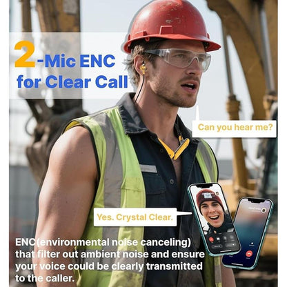 Hmusic H23 Jobsite Neckband Headphones – Close-up Detail