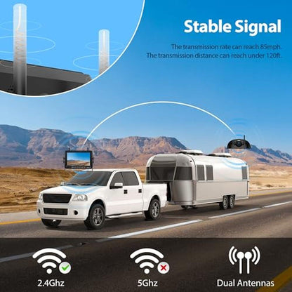 Camera Zeroxclub: ZEROXCLUB 1080P 7 Wireless RV Backup – Close-up Detail