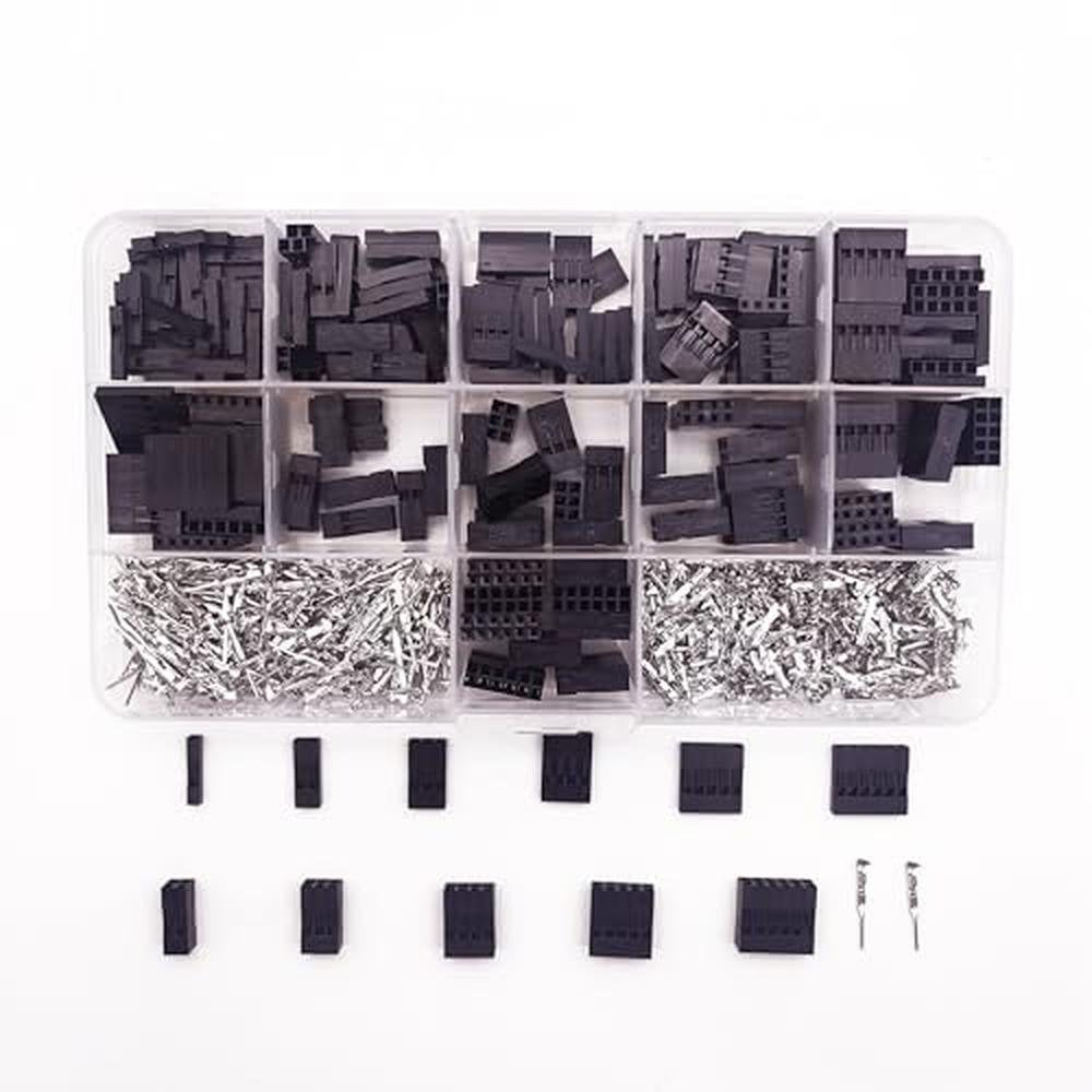 Connector Crimper Kit: 620Pcs Dupont Connector Set with – Close-up Detail