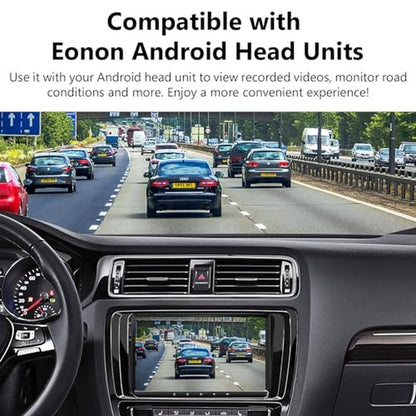 Eonon 2024: 720P HD Dash Camera Recorder 360-Adjustable – Close-up Detail