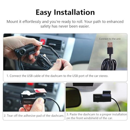 Eonon 2024: 720P HD Dash Camera Recorder 360-Adjustable – Packaging