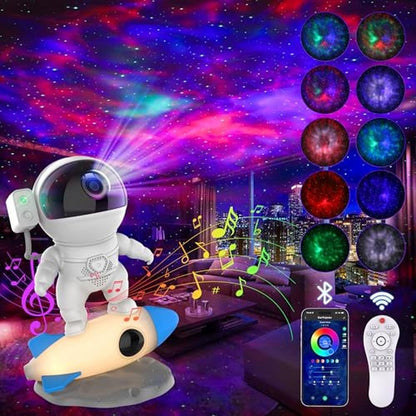 Galaxy Projector: FlyLily Astronaut Galaxy Projector with – Front View