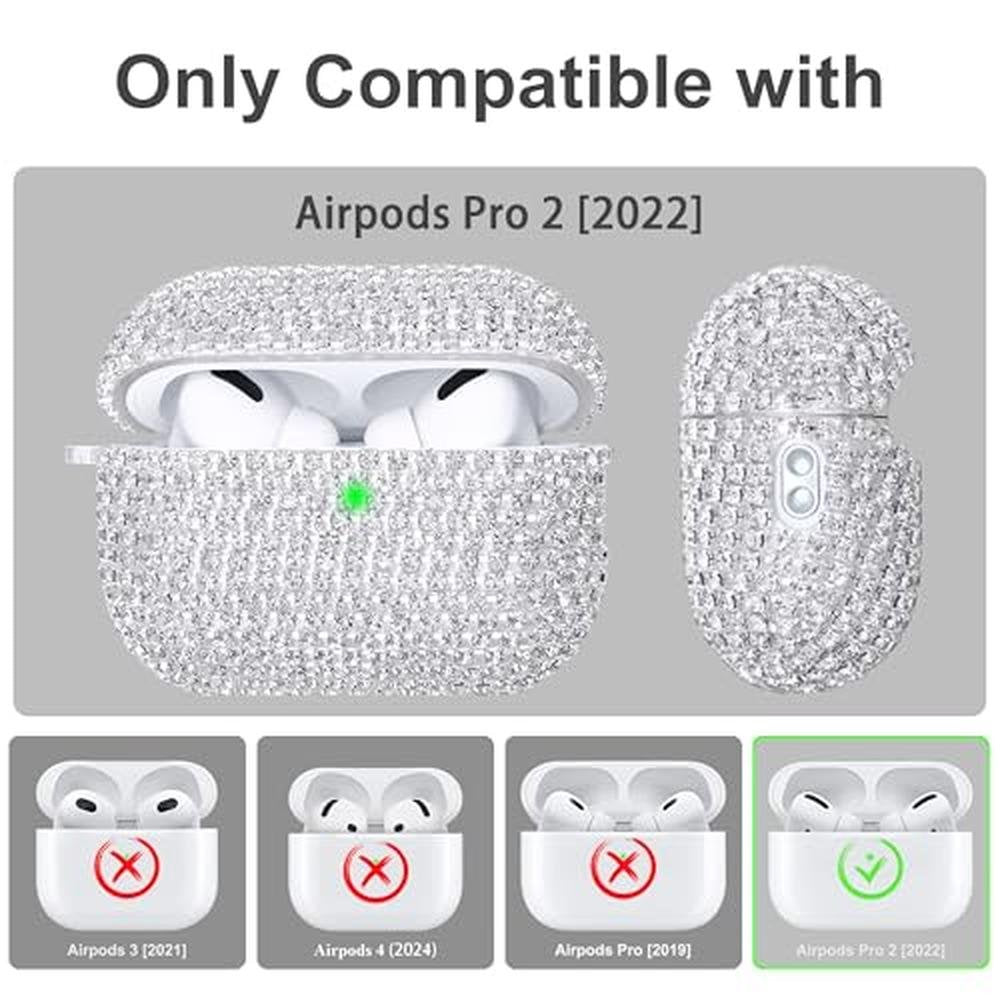 Case Ucharmbead: Ucharmbead Compatible AirPods Pro 2 Case – Side View