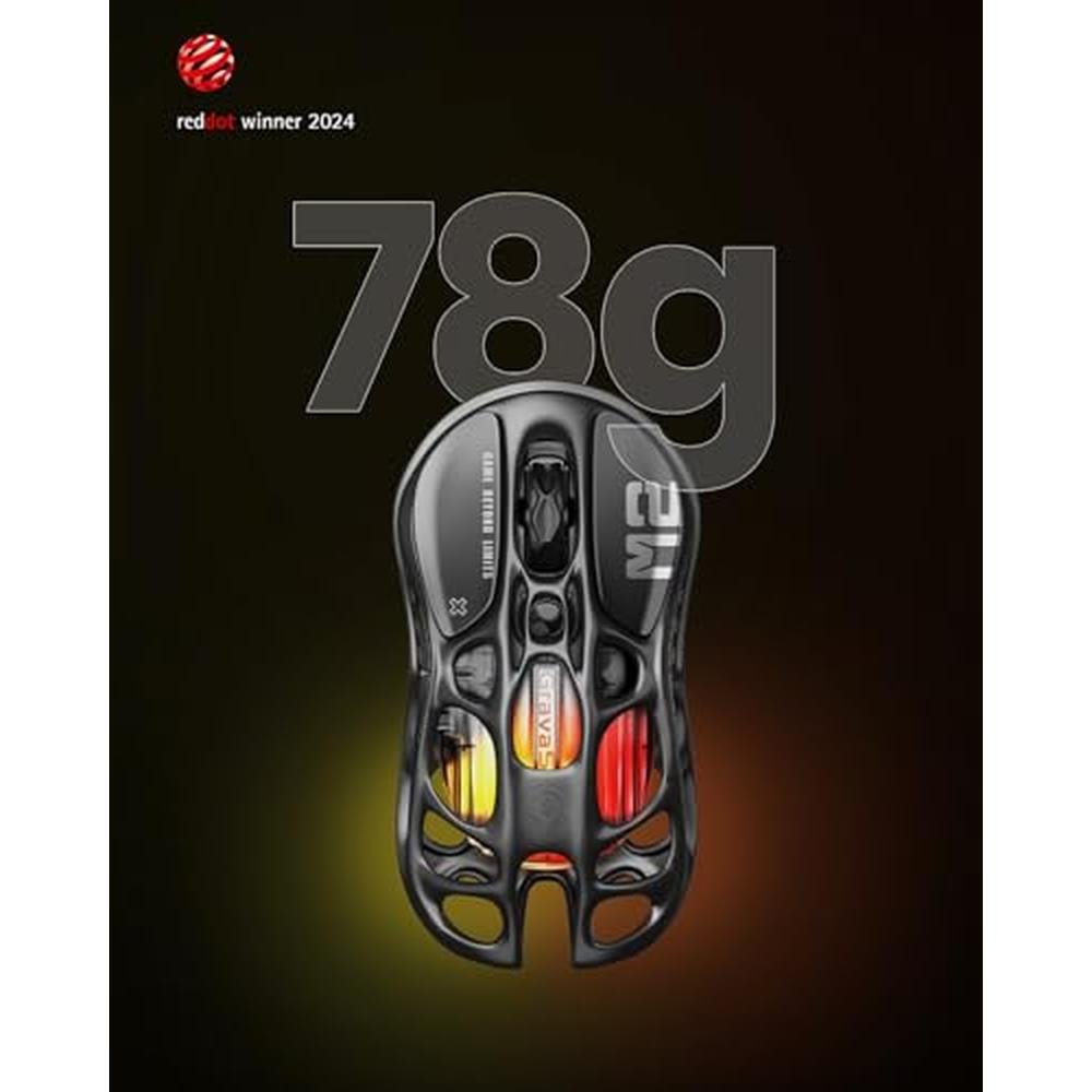 GravaStar Mercury M2 Wireless Gaming Mouse with 26 – Packaging