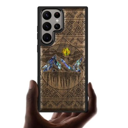Case S24 Ultra: Carveit Designer Wooden Case – Front View