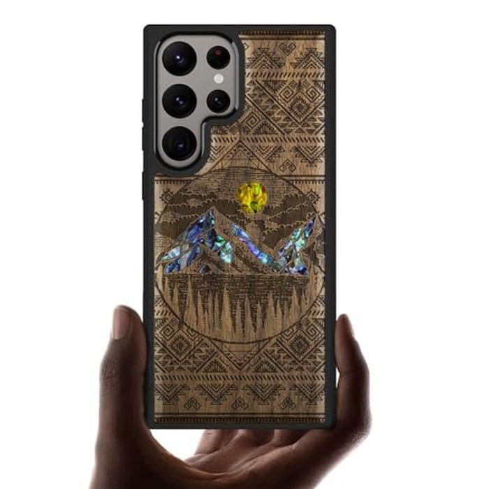Case S24 Ultra: Carveit Designer Wooden Case – Front View