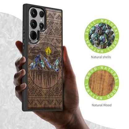 Case S24 Ultra: Carveit Designer Wooden Case – Side View