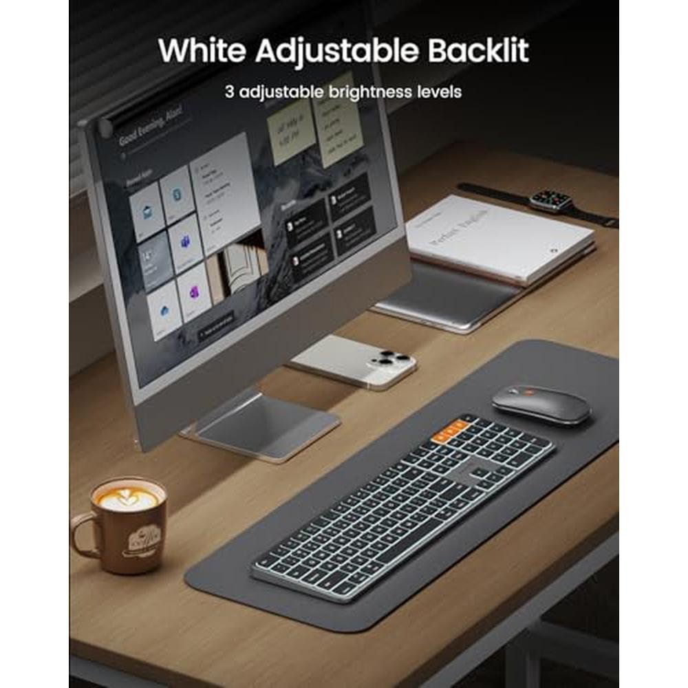ProtoArc Backlit Bluetooth Keyboard and Mouse for Mac – Close-up Detail