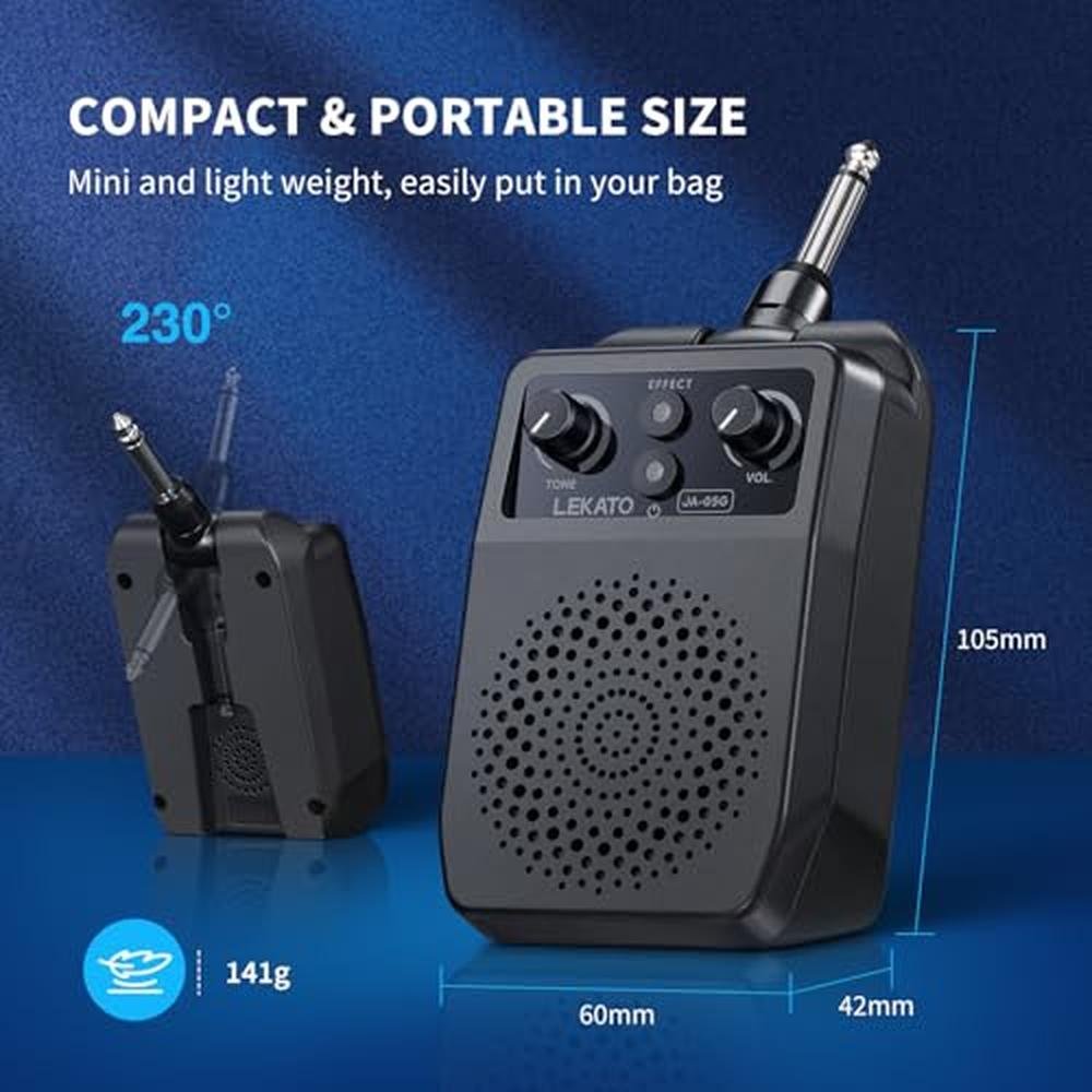 Guitar Amp: LEKATO Mini Electric 5W Portable Guitar – Packaging