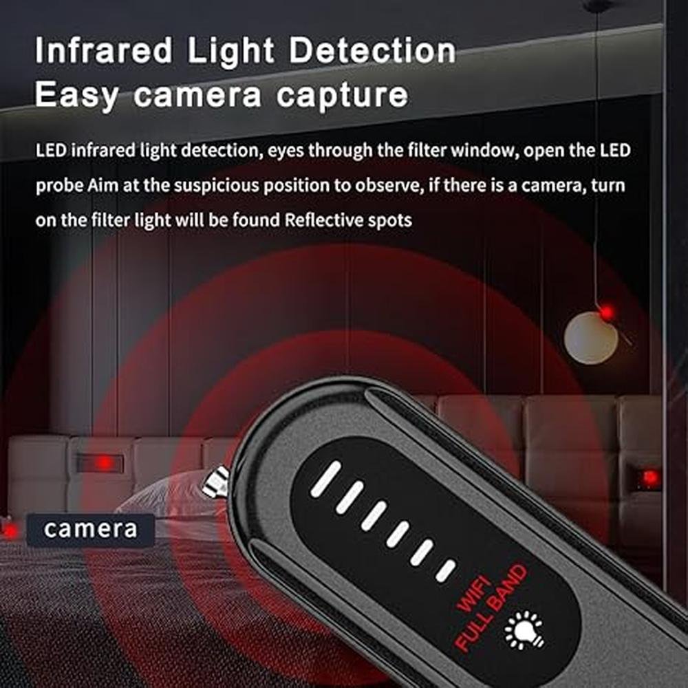 METRICSQUARE Hidden Camera Detector Spy Camera Finder Bug – Close-up Detail