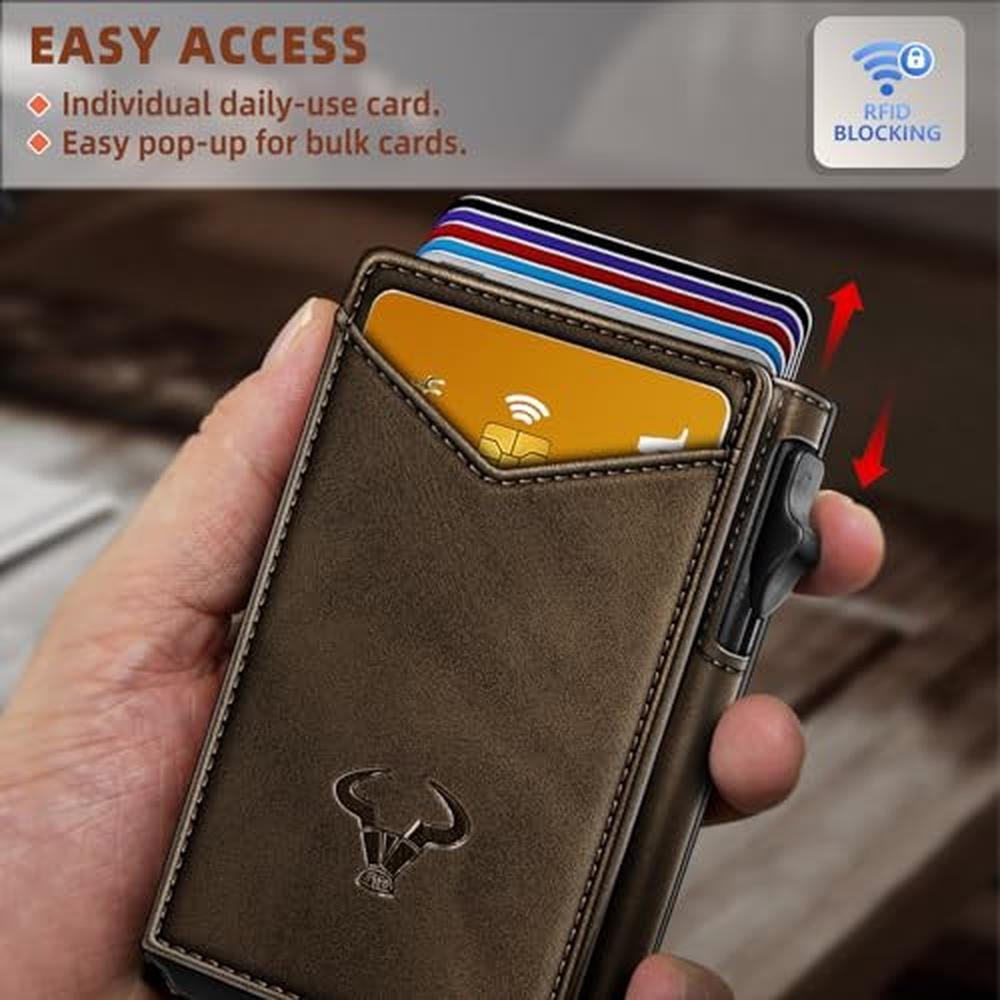 BULLIANT Men Wallet: Money Clip Wallet Slim For Gift Men – In Use