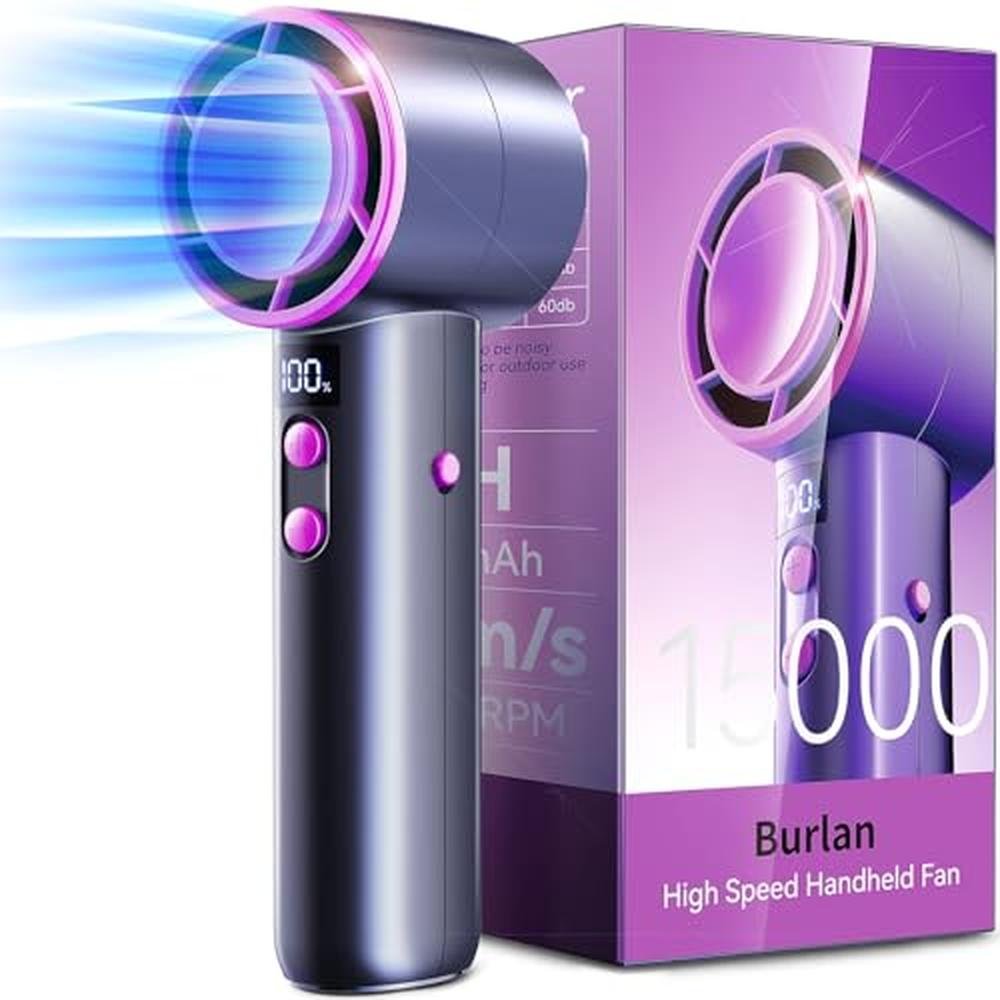 Fan Burlan: Burlan Quickly Cooling Mini Fan 13-30 Working – Front View