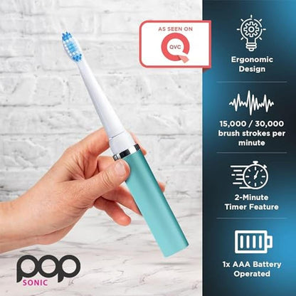 Electric Ombre Toothbrush: Pop Sonic Ombre Travel – In Use