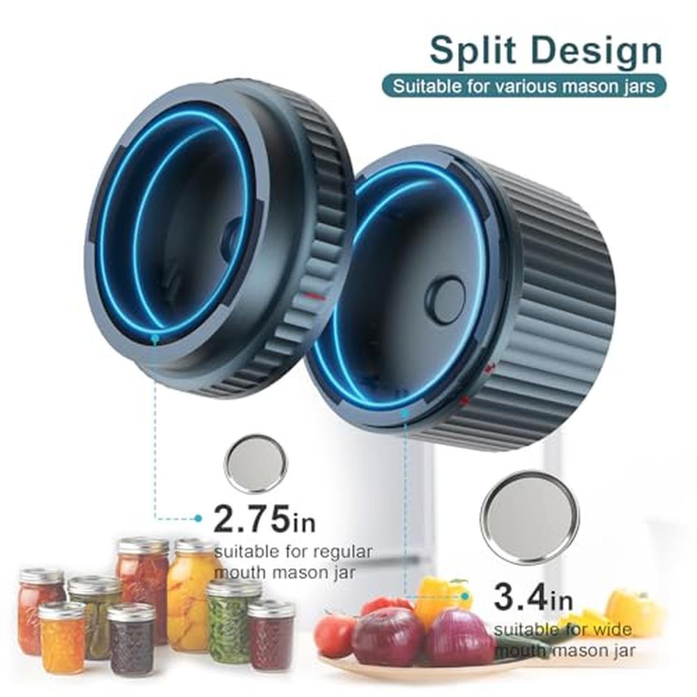 Mason Jar Vacuum Sealer: M12 Auto Stop Electric – Close-up Detail