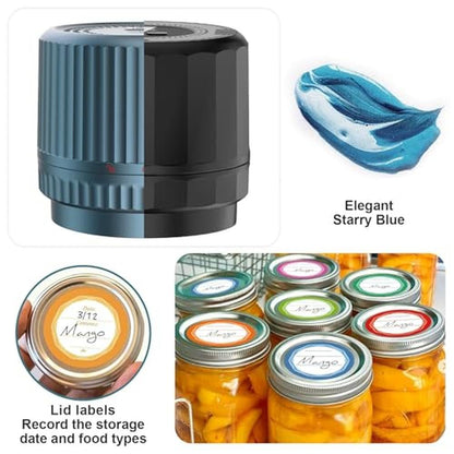 Mason Jar Vacuum Sealer: M12 Auto Stop Electric – In Use
