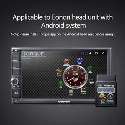 Eonon V0056: Eonon V0056 OBD2 OBDII Diagnostic Scanner – Close-up Detail