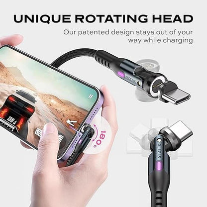 Magnetic Charging: Statik 360 Pro 100W Fast Charging Cable – In Use