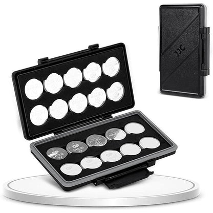 JJC CR2032 CR2025 Battery Case Holder Storage – Front View