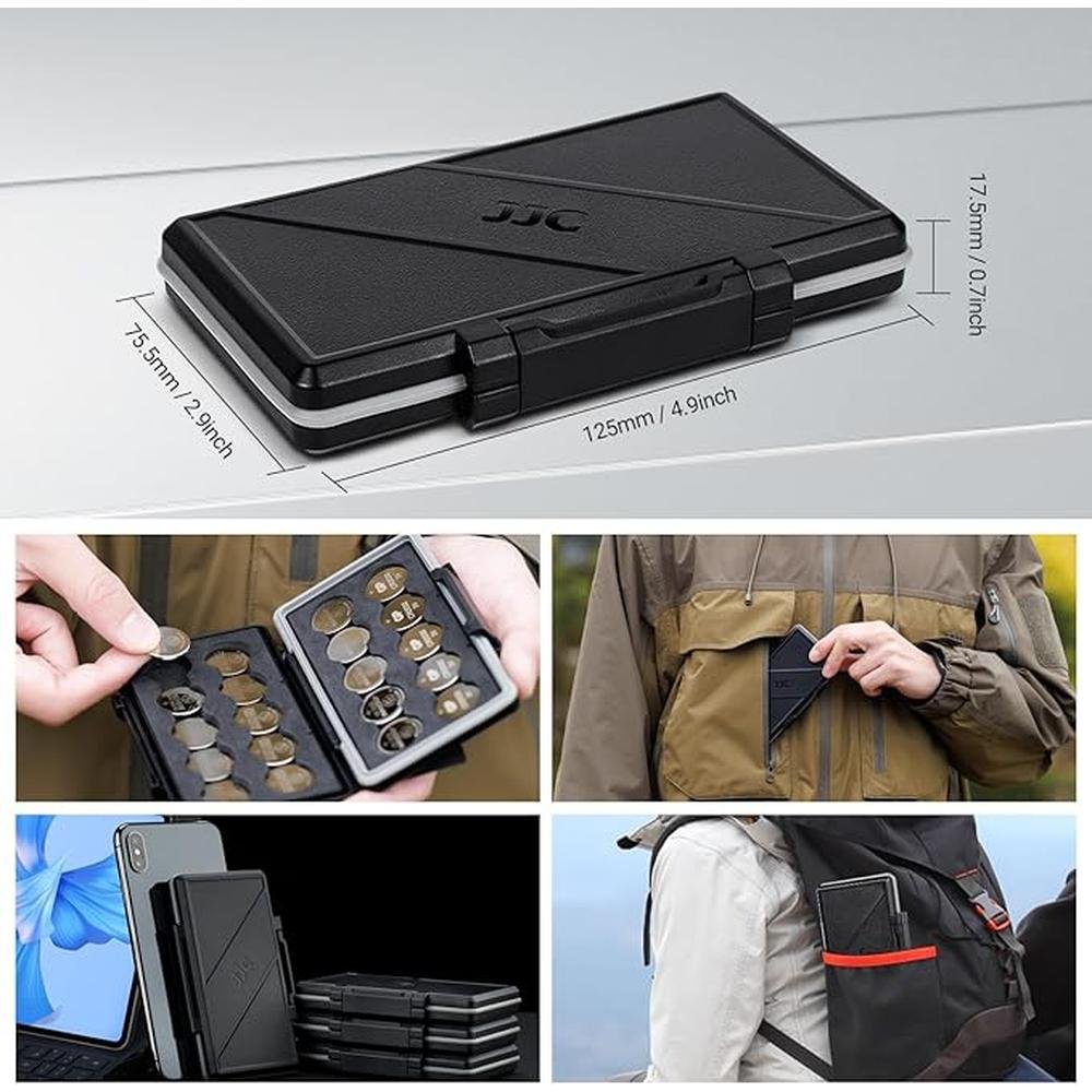 JJC CR2032 CR2025 Battery Case Holder Storage – Close-up Detail