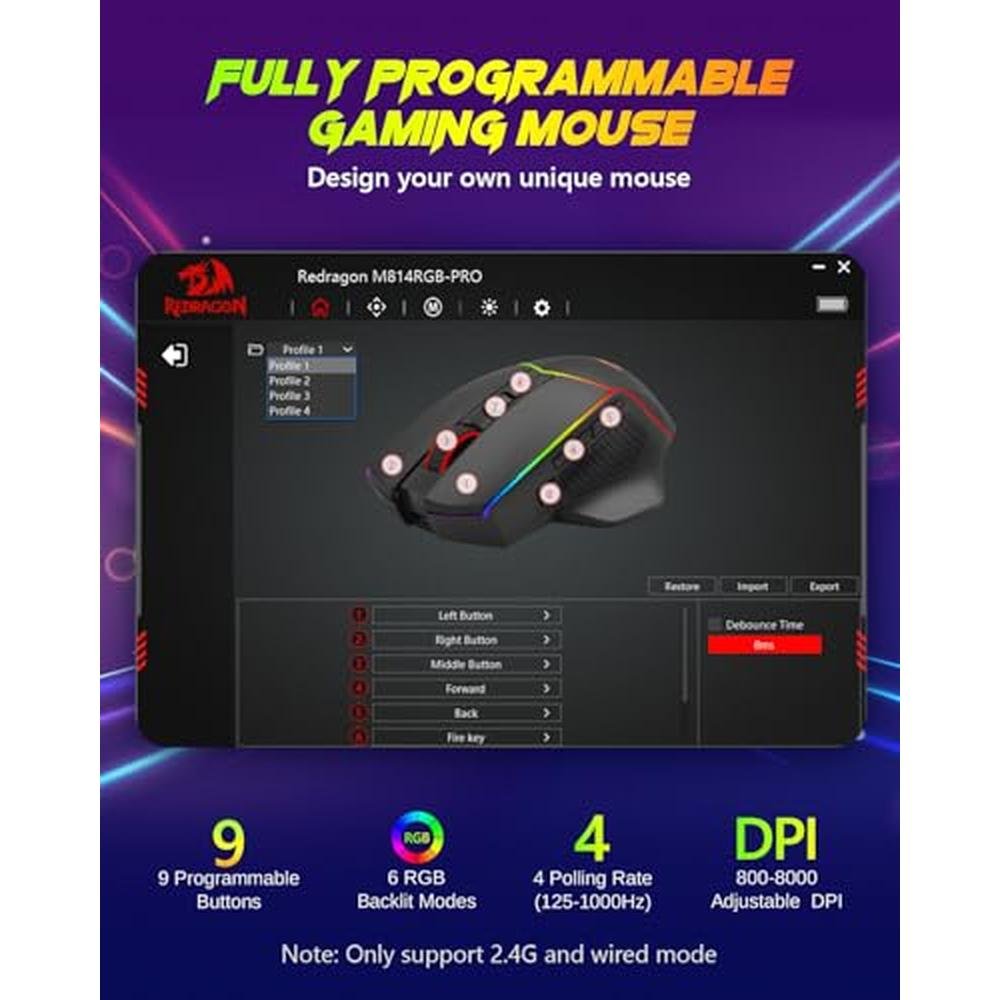 Redragon Wireless Gaming Mouse – Packaging