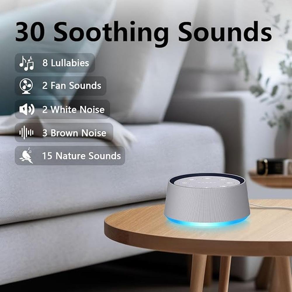 Noise Machine: White Noise Sound Machine with 30 Soothing – Side View